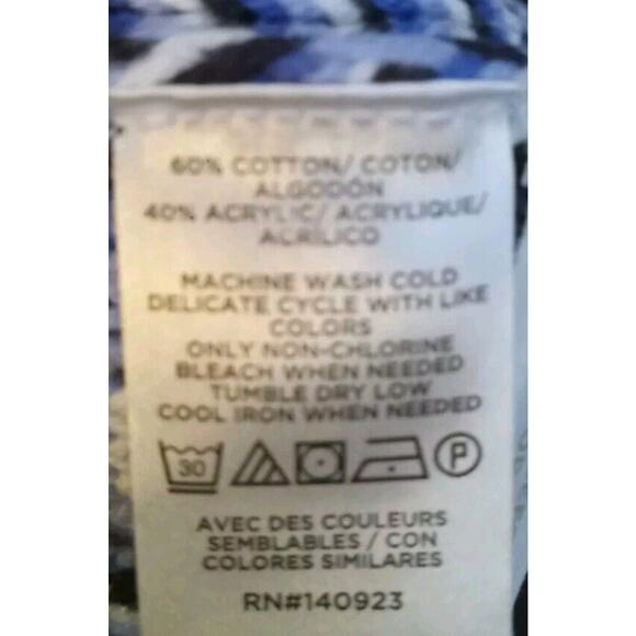 NWT Womens Blue White Plaid Thick Tweed Sweater Ann Taylor Preppy Twee Academia - Picture 5 of 5